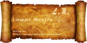 Lengyel Morella névjegykártya